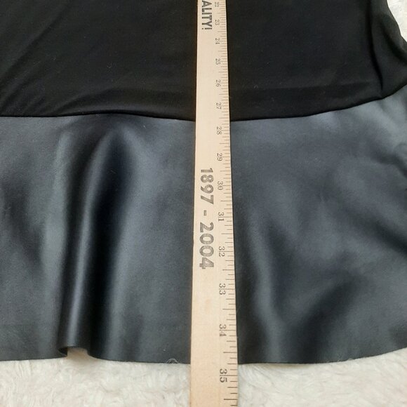 Annalee + Hope Women’s S Dress USA Faux Leather Drop Waist Edgy Moto Classy Size - Picture 6 of 8